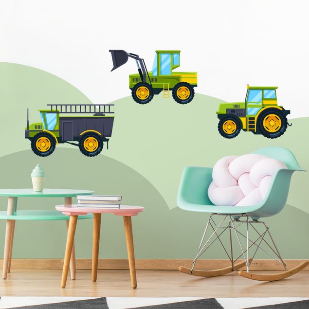 decoração para quartos infantis Tractor and Co