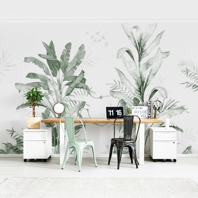 decoraçao para parede de cozinha Tropical Palm Trees And Leaves