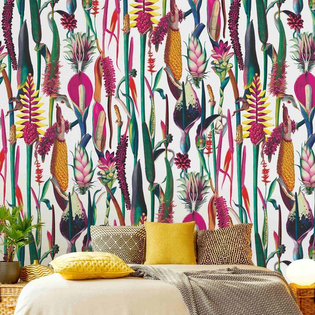 papel de parede floral Tropical Luxury Pattern XXL