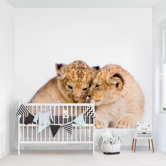Mural de parede Two Lion Babys