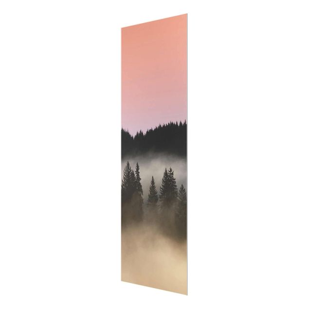 quadros modernos para quarto de casal Dreamy Foggy Forest