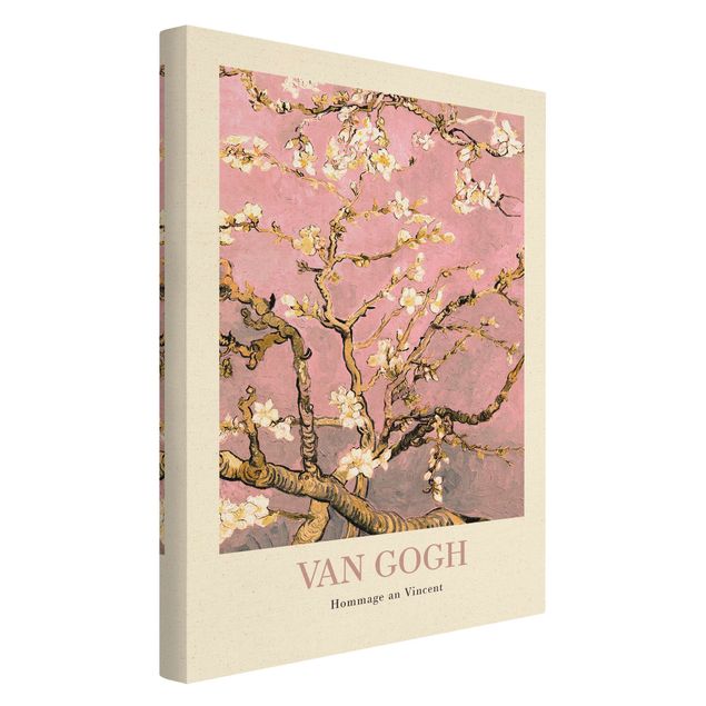 Telas decorativas flores Vincent van Gogh - Almond Blossom In Pink - Museum Edition