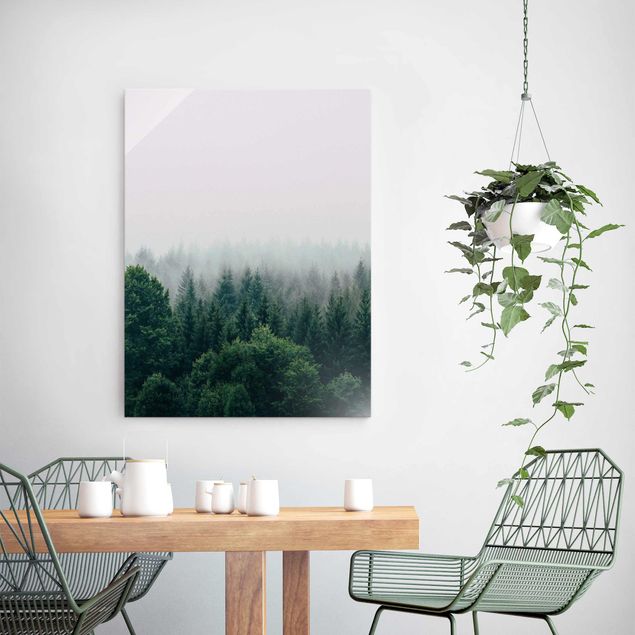 quadro com paisagens Foggy Forest Twilight