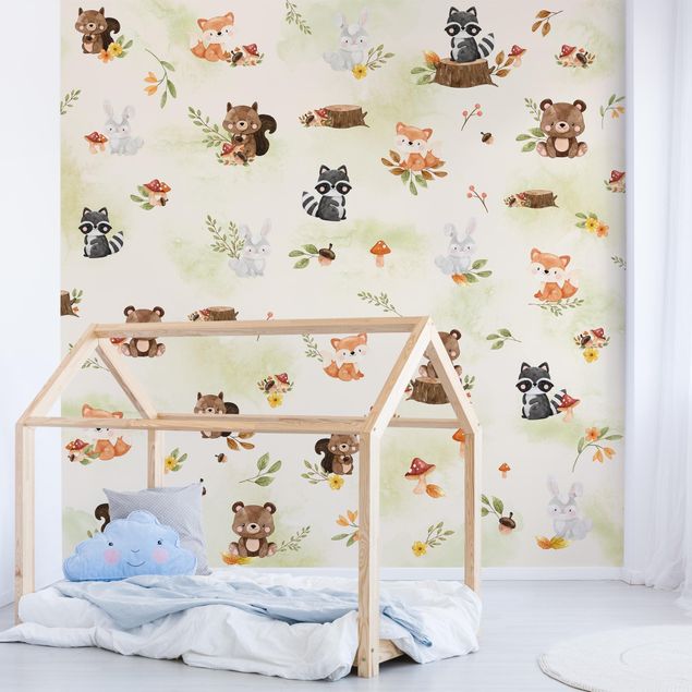 decoração para quartos infantis Forest Animals Autumn