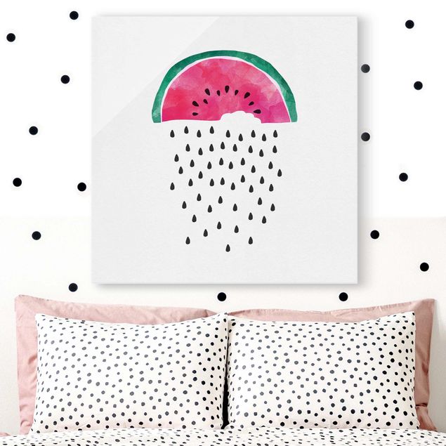 decoraçao para parede de cozinha Watermelon Rain