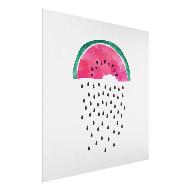 quadros modernos para quarto de casal Watermelon Rain