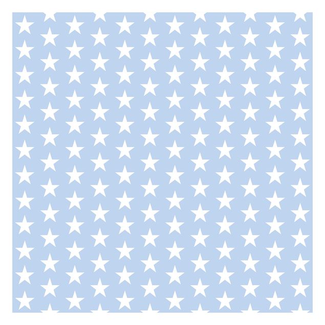 Papel de parede padrões White Stars On Blue