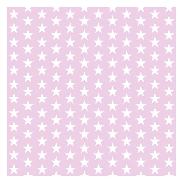 Papel de parede padrões White Stars On Light Pink