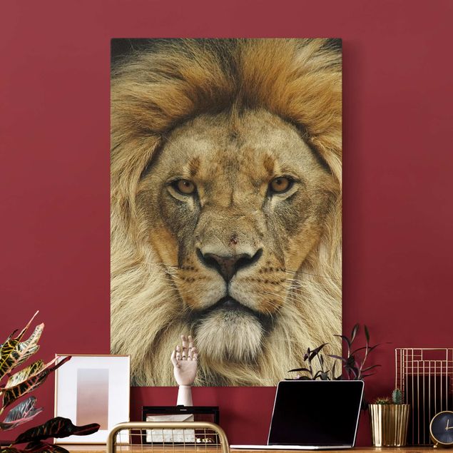 Telas decorativas leões Wisdom of Lion