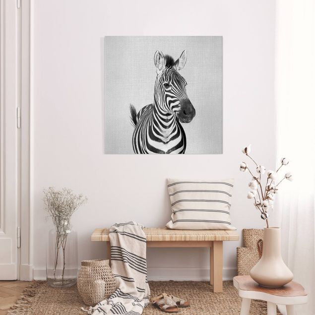 Telas decorativas zebras Zebra Zilla Black And White