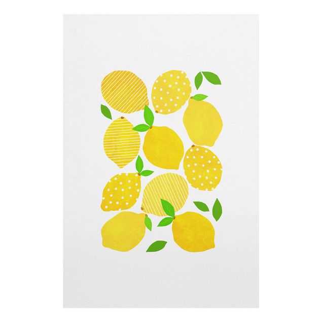 Quadros em amarelo Lemon With Dots