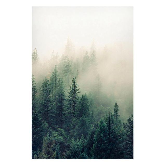 Quadros árvores Foggy Forest Awakening