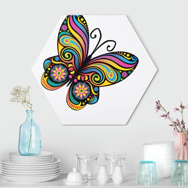 quadro com borboleta No.BP22 Mandala Butterfly