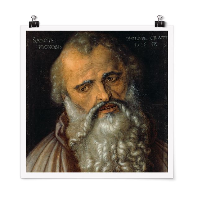 Posters quadros famosos Albrecht Dürer - Apostle Philip