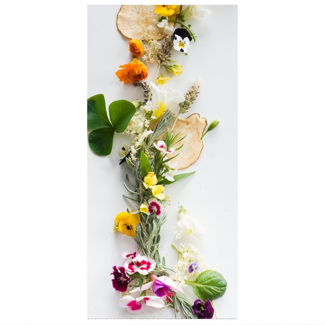 Divisórias de ambiente Fresh Herbs With Edible Flowers
