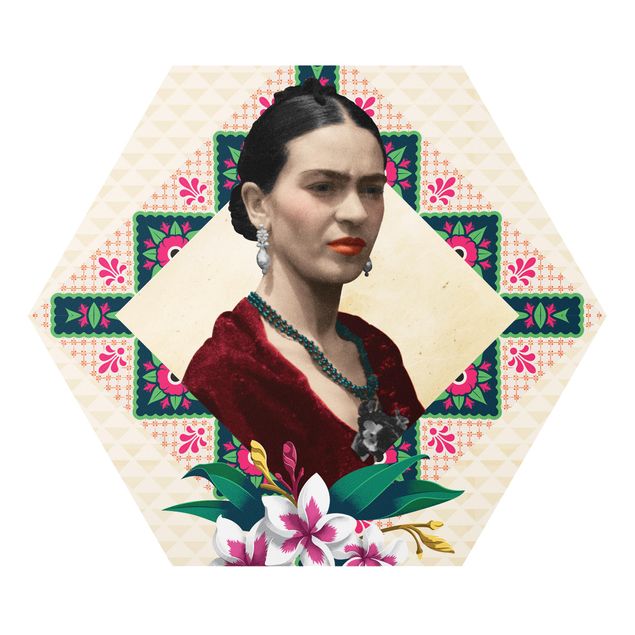 Quadros forex Frida Kahlo - Flowers And Geometry