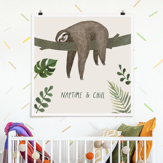 Posters frases Sloth Sayings - Chill