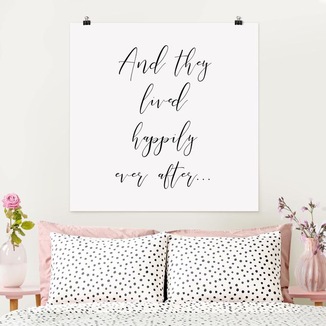 Posters frases And They Lived Happily Ever After