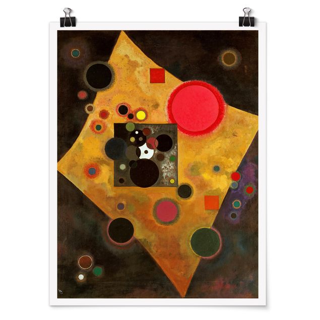 Posters quadros famosos Wassily Kandinsky - Accent in Pink
