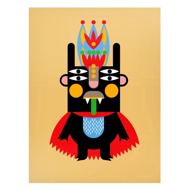 Quadros Indianos Collage Ethno Monster - King