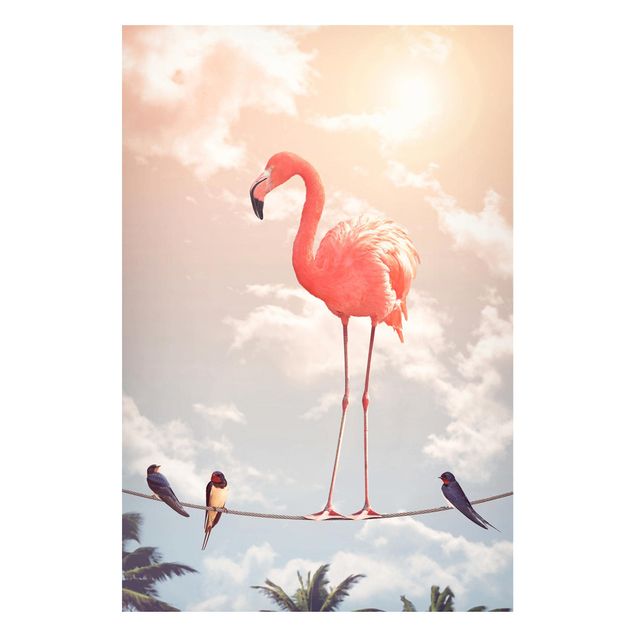 decoraçao cozinha Sky With Flamingo