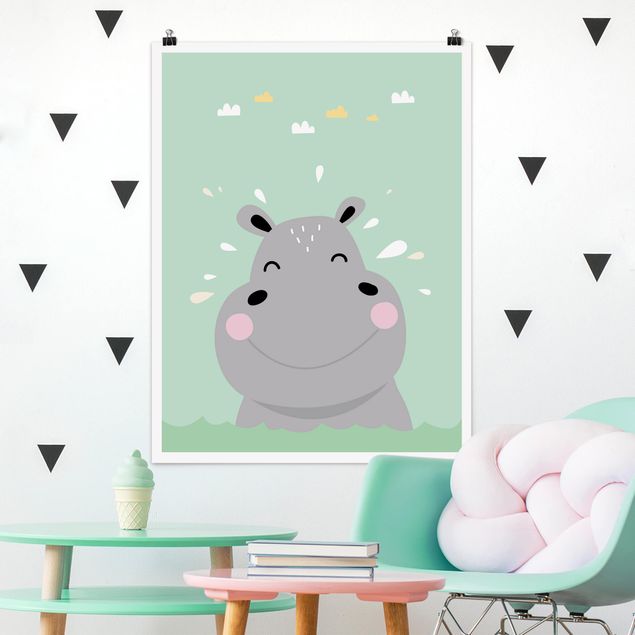 decoração quarto bebé The Happiest Hippo