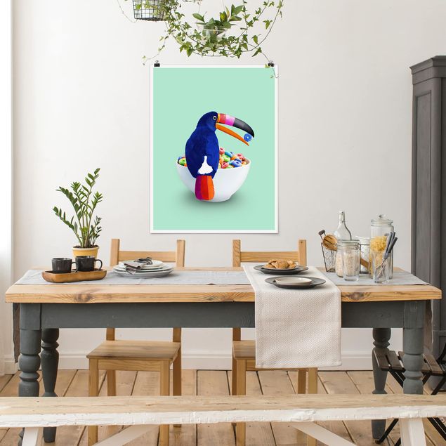 Posters quadros famosos Breakfast With Toucan