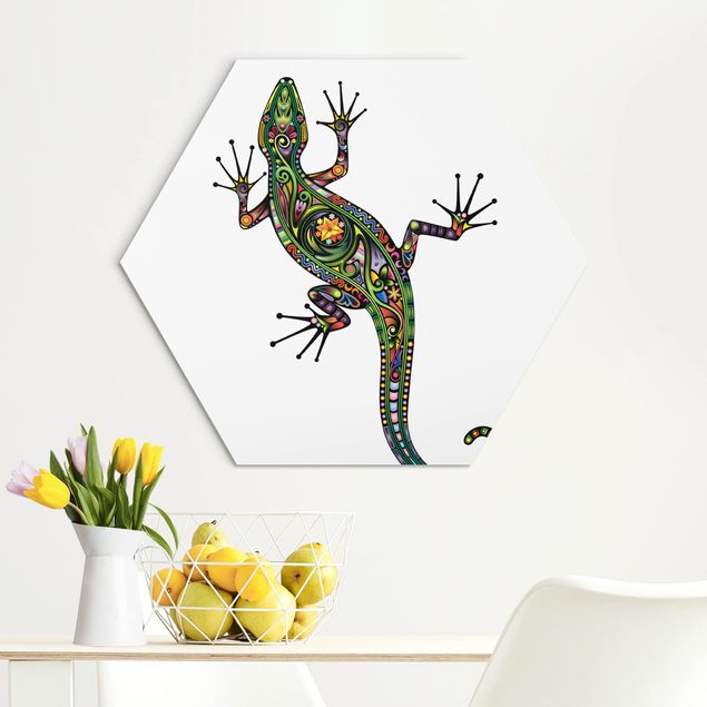 decoraçao cozinha Gecko Pattern