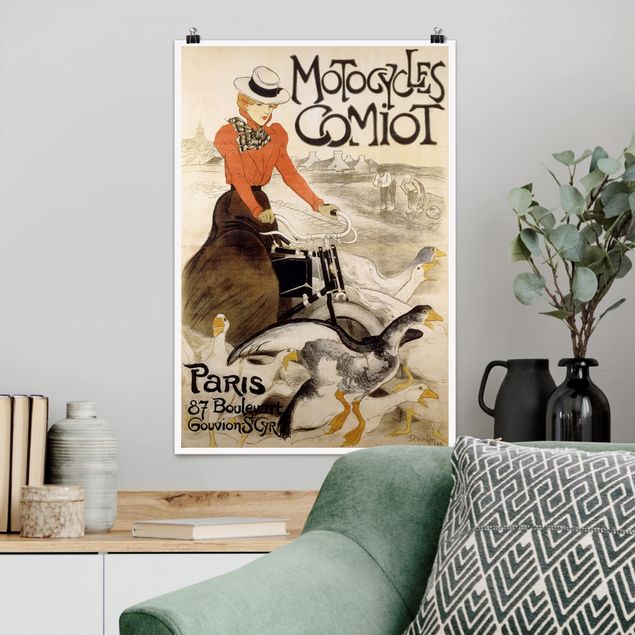 decoraçao cozinha Théophile Steinlen - Poster For Motor Comiot