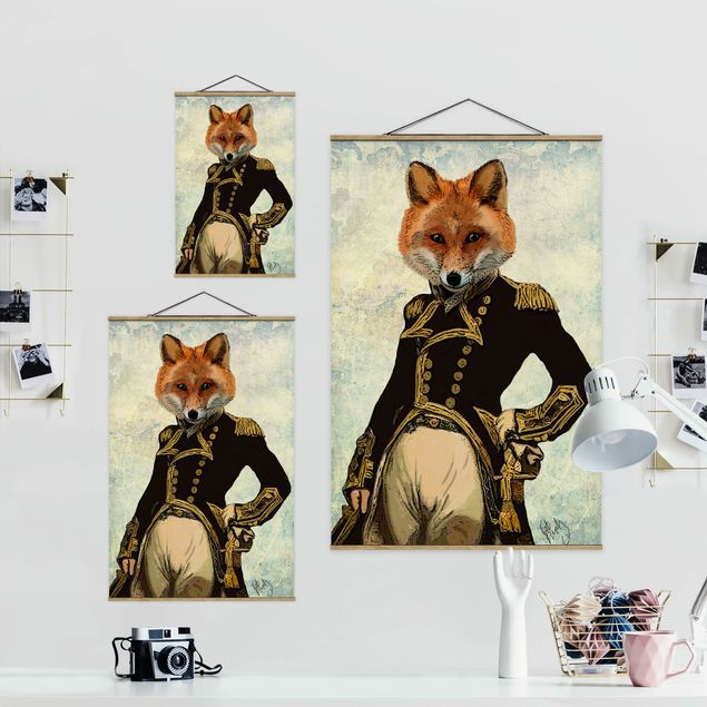 quadros para parede Animal Portrait - Fox Admiral