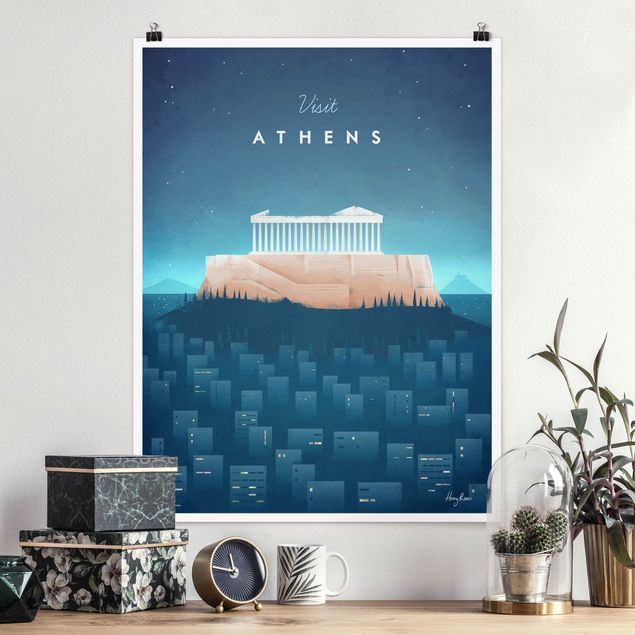 decoraçao cozinha Travel Poster - Athens