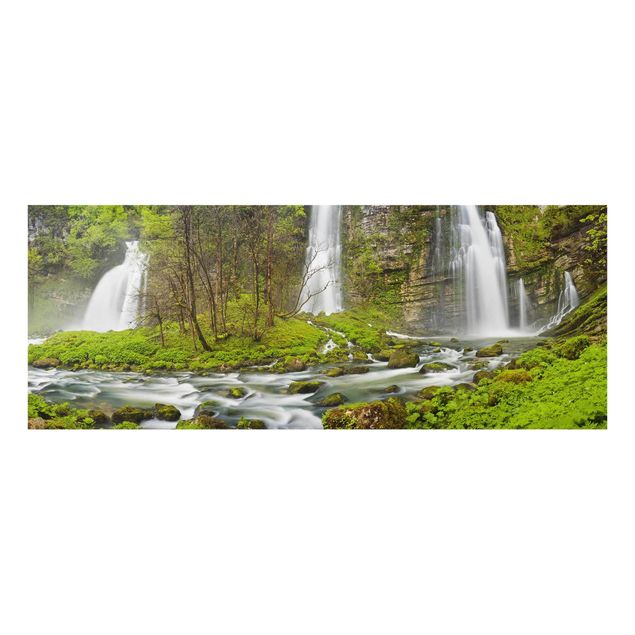 quadro da natureza Waterfalls Cascade De Flumen