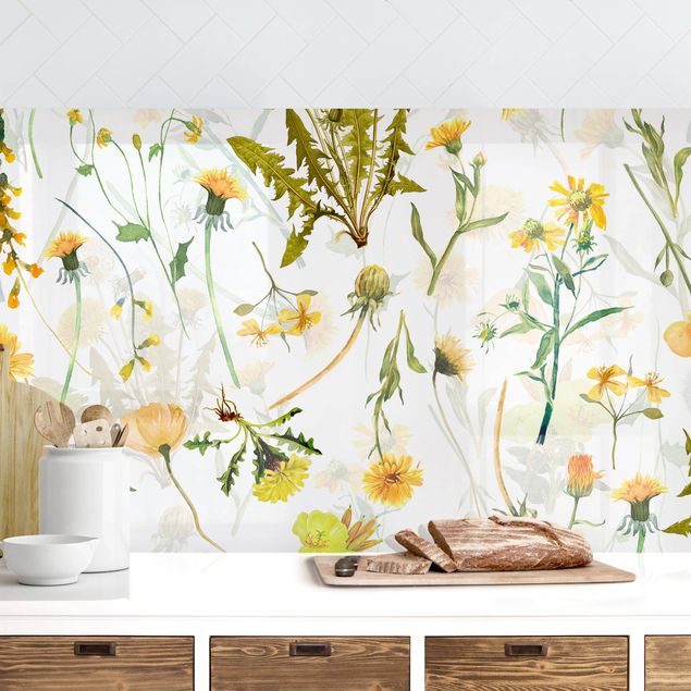 decoraçao cozinha Yellow Wild Flowers