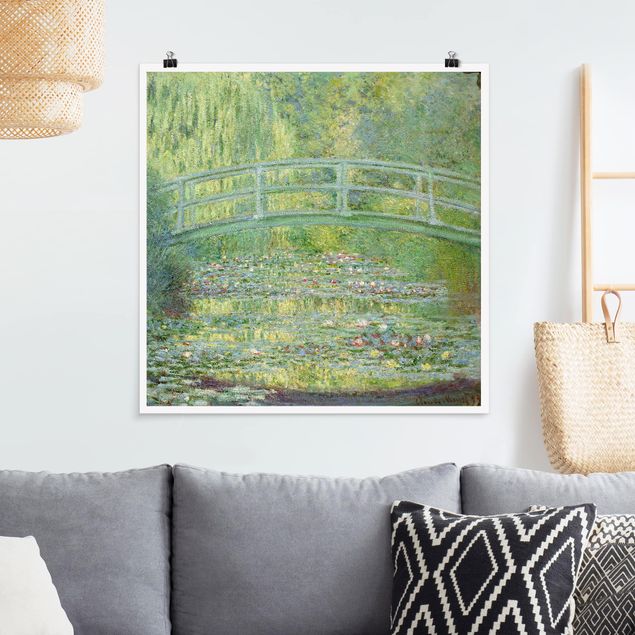 Quadros movimento artístico Impressionismo Claude Monet - Japanese Bridge