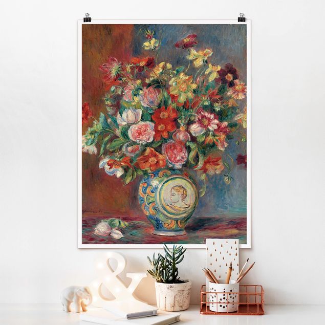decoraçao cozinha Auguste Renoir - Flower vase