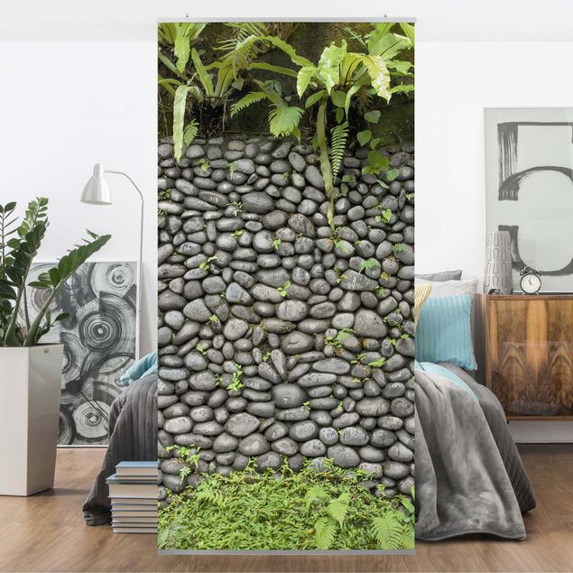 Divisórias de ambiente Stone Wall With Plants
