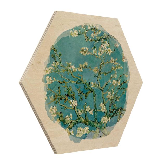 Quadros movimento artístico Pós-impressionismo WaterColours - Vincent Van Gogh - Almond Blossom