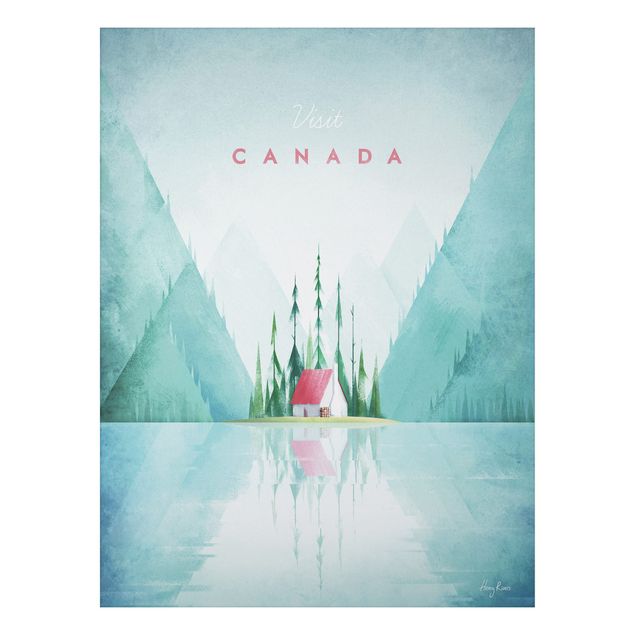 Quadros árvores Travel Poster - Canada
