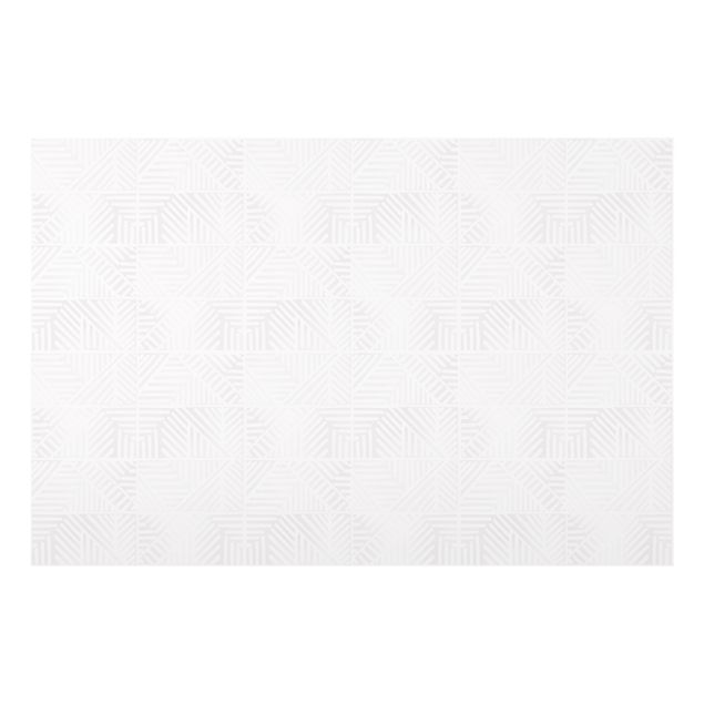 Painel anti-salpicos de cozinha Line Pattern Stamp In White