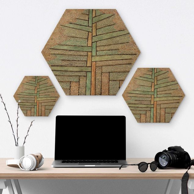 Quadros hexagonais Paul Klee - Pine