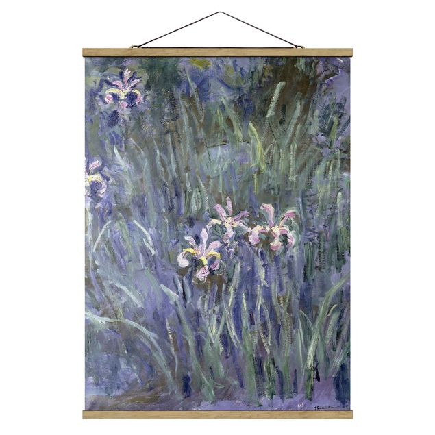 Quadros florais Claude Monet - Iris