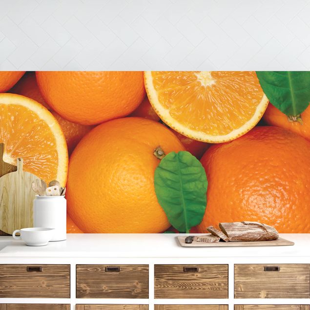 decoraçao para parede de cozinha Juicy oranges