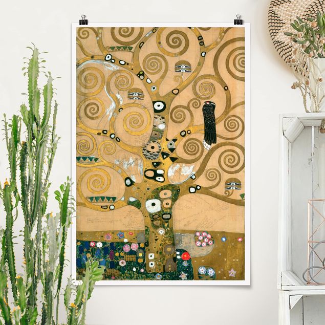 Quadros movimento artístico Art Déco Gustav Klimt - The Tree of Life