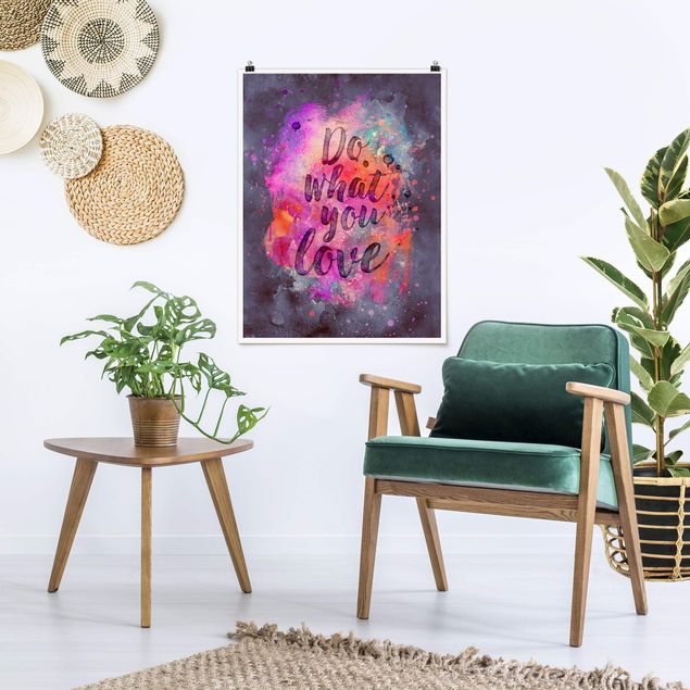 Posters quadros famosos Colourful Explosion Do What You Love