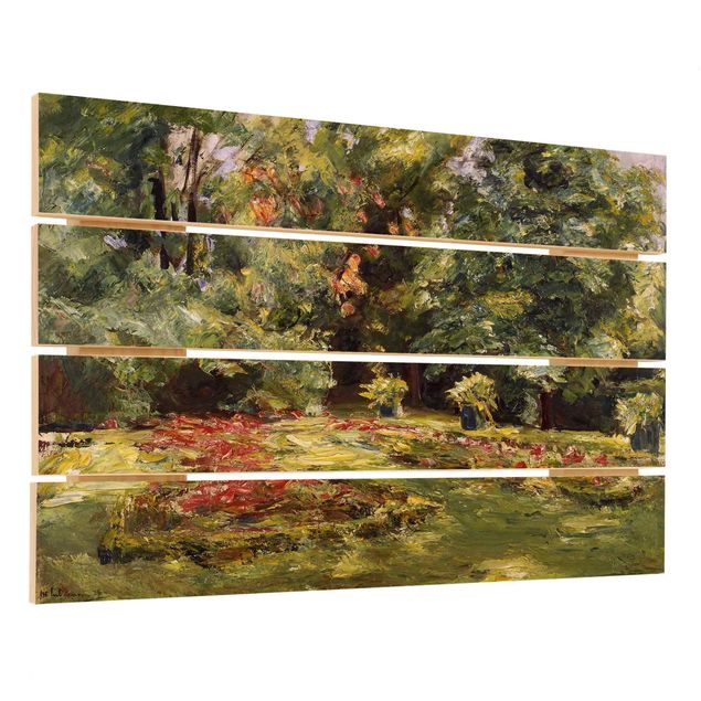 Quadros de Max amorrmann Max Liebermann - Flower Terrace Wannseegarten