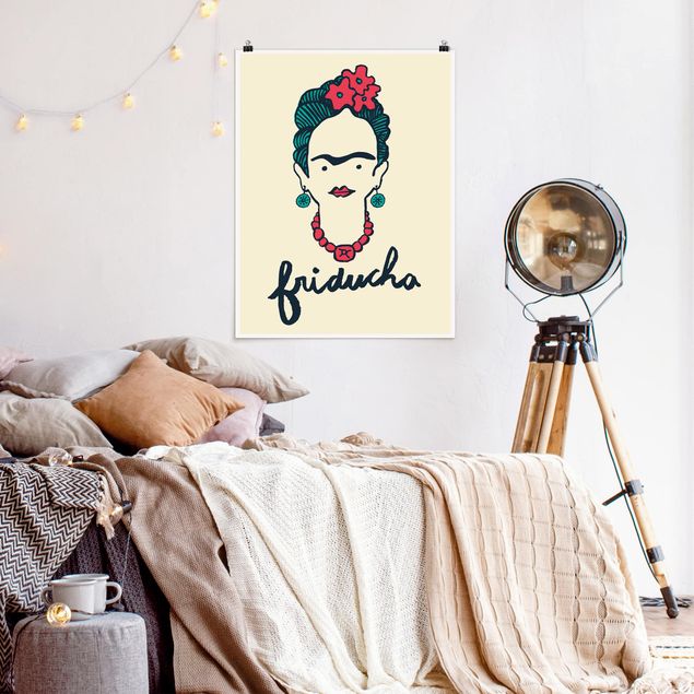 Posters quadros famosos Frida Kahlo - Friducha