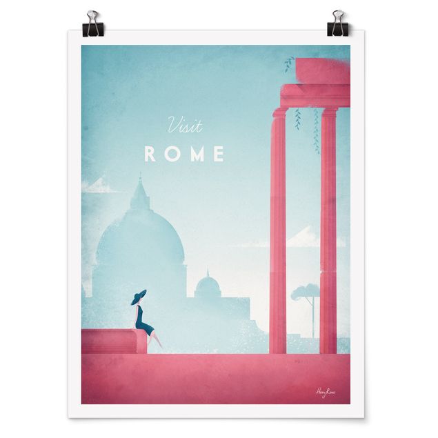 Posters vintage Travel Poster - Rome