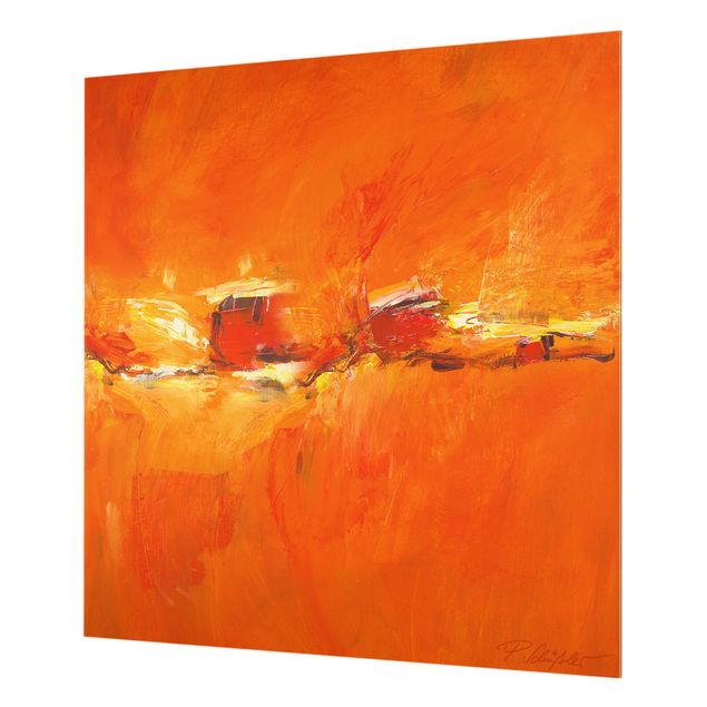 Painel anti-salpicos de cozinha Petra Schüßler - Composition In Orange