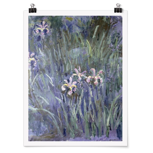 Posters quadros famosos Claude Monet - Iris