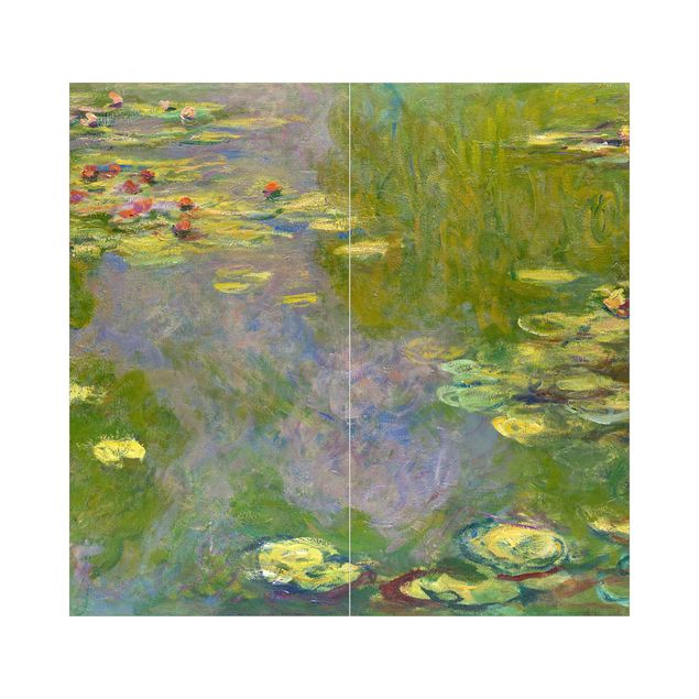Réplicas de quadros famosos para decoração Claude Monet - Green Waterlilies